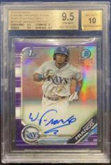 Wander Franco [Purple Refractor] #PA-WF Baseball Cards 2019 Bowman Prospect Autographs Prices