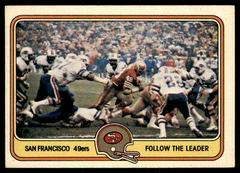 San Francisco 49ers [Follow the Leader] Football Cards 1981 Fleer Team Action Prices