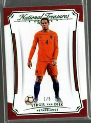 Virgil van Dijk [Emerald] #34 Soccer Cards 2018 Panini National Treasures Prices