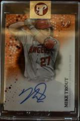 Mike Trout [Refractor] #PA-MT Baseball Cards 2022 Topps Pristine Autographs Prices