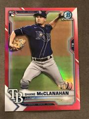 Shane McClanahan [Red Refractor] #8 Baseball Cards 2021 Bowman Chrome Prices