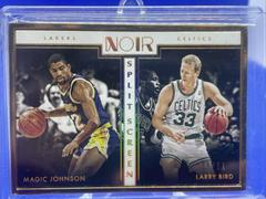 Larry Bird, Magic Johnson [Metal Frame] Basketball Cards 2019 Panini Noir Prices