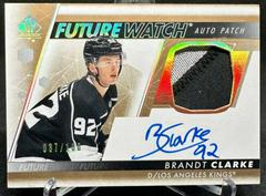 Brandt Clarke #FWAP-BC Hockey Cards 2022 SP Authentic Future Watch Autograph Patch Prices