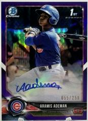 Aramis Ademan [Purple Refractor] #BCPA-AA Baseball Cards 2018 Bowman Chrome Prospects Autographs Prices