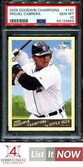 Miguel Cabrera Baseball Cards 2009 Goodwin Champions Prices