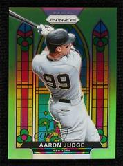 Aaron Judge [Lime Green Prizm] #SG-5 Baseball Cards 2021 Panini Prizm Stained Glass Prices