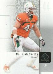 Colin McCarthy #5 Football Cards 2011 SP Authentic Prices