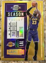 LeBron James [Gold] Basketball Cards 2020 Panini Contenders Optic Prices