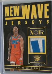 Jaylin Williams #NWJ-JYW Basketball Cards 2022 Panini Noir New Wave Jerseys Prices