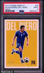 Alessandro Del Piero [Gold] #59 Soccer Cards 2017 Panini Nobility Prices