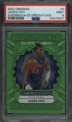 Jaden Ivey [Green Flood] #9 Basketball Cards 2022 Panini Obsidian Supernova Prices