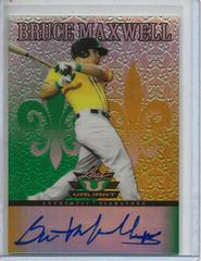 Bruce Maxwell [Autograph] Baseball Cards 2012 Leaf Valiant Prices
