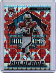 Jerry Rice [Red] #HF-9 Football Cards 2022 Panini Mosaic HoloFame Prices