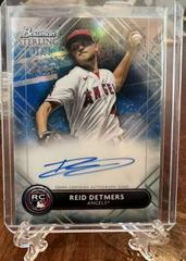 Reid Detmers [Blue] Baseball Cards 2022 Bowman Sterling Rookie Autographs Prices
