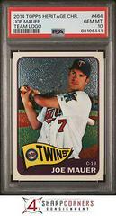 Joe Mauer [Team Logo] #464 Baseball Cards 2014 Topps Heritage Chrome Prices
