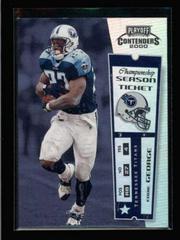 Eddie George [Championship Ticket] #90 Football Cards 2000 Playoff Contenders Prices