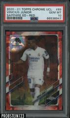 Vinicius Junior [Red] Soccer Cards 2020 Topps Chrome UEFA Champions League Sapphire Prices