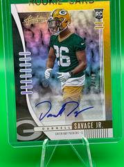 Darnell Savage Jr. [Spectrum Gold Autograph] Football Cards 2019 Panini Absolute Prices
