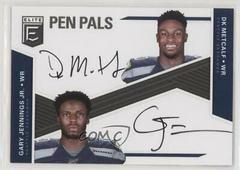 DK Metcalf, Gary Jennings Jr. #PPD-SE Football Cards 2019 Donruss Elite Pen Pals Duals Autographs Prices