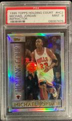 Michael Jordan [holding court refractor] Basketball Cards 1995 Topps Prices