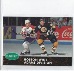 Boston Wins Adams Division #455 Hockey Cards 1991 Parkhurst Prices
