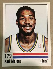 Karl Malone #179 Basketball Cards 1988 Panini Spanish Sticker Prices