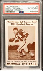 Bobby Franklin [Browns Hand Cut] #1 Football Cards 1961 National City Browns Prices