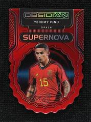 Yeremy Pino [Red Flood] Soccer Cards 2022 Panini Obsidian Supernova Prices