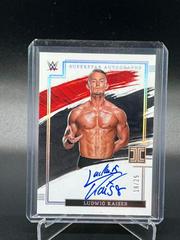Ludwig Kaiser [Holo Silver] #SA-MBT Wrestling Cards 2022 Panini Impeccable WWE Superstar Autographs Prices