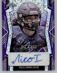Nico Iamaleava [Metalized Sparkles Purple] #PA-NI1 Football Cards 2022 Leaf Flash Portrait Autographs Prices