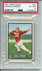 Charles Hanson #43 Football Cards 1951 Topps Magic Prices