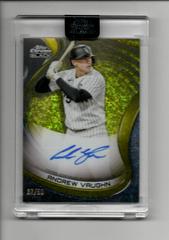 Andrew Vaughn [Gold] Baseball Cards 2022 Topps Chrome Black Autographs Prices