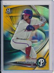 Ethan Wilson [Gold] #TOP-10 Baseball Cards 2022 Bowman Platinum Top Prospects Prices