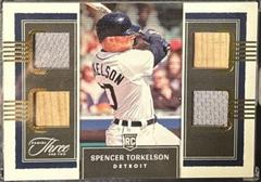 Spencer Torkelson [Gold] #RJ-ST Baseball Cards 2022 Panini Three and Two Rookie Jerseys Prices