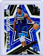 Anthony Edwards [Blue] Basketball Cards 2022 Panini Donruss Elite Star Status Prices