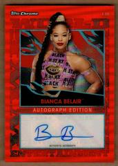 Bianca Belair [Orange Refractor] Wrestling Cards 2021 Topps Chrome WWE Autographs Prices