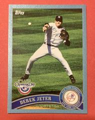 Derek Jeter [Blue] #140 Baseball Cards 2011 Topps Opening Day Prices