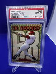 Mark McGwire [#68] #220 Baseball Cards 1999 Topps Home Run Record Prices