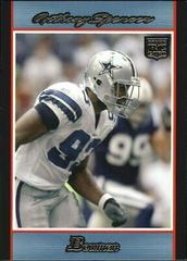 Anthony Spencer [Blue] Football Cards 2007 Bowman Prices