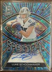 Luke Schoonmaker [Blue Neon] #16 Football Cards 2023 Panini Spectra Spectral Signature Prices