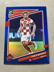 Luka Modric [Optic Blue] Soccer Cards 2021 Panini Donruss Road to Qatar Prices