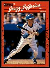 Gregg Jefferies #270 Baseball Cards 1990 Donruss Aqueous Test Prices