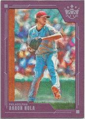 Aaron Nola [Plum Frame] #118 Baseball Cards 2022 Panini Diamond Kings Prices