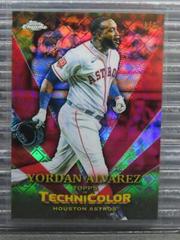 Yordan Alvarez [Red] Baseball Cards 2023 Topps Chrome in Technicolor Prices