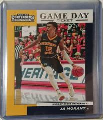 JA Morant Basketball Cards 2019 Panini Contenders Draft Picks Game Day Ticket Prices
