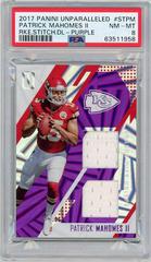 Patrick Mahomes II [Autograph Jersey Purple] #304 Football Cards 2017 Panini Unparalleled Prices