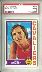 Dick Snyder #115 Basketball Cards 1974 Topps Prices