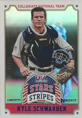 Kyle Schwarber [Longevity Sapphire] #63 Baseball Cards 2015 Panini USA Stars & Stripes Prices