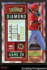 Anthony Rendon [Diamond] #1 Baseball Cards 2020 Panini Contenders Prices