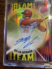 Nolan Arenado [Red] Baseball Cards 2022 Stadium Club Chrome Beam Team Autographs Prices
